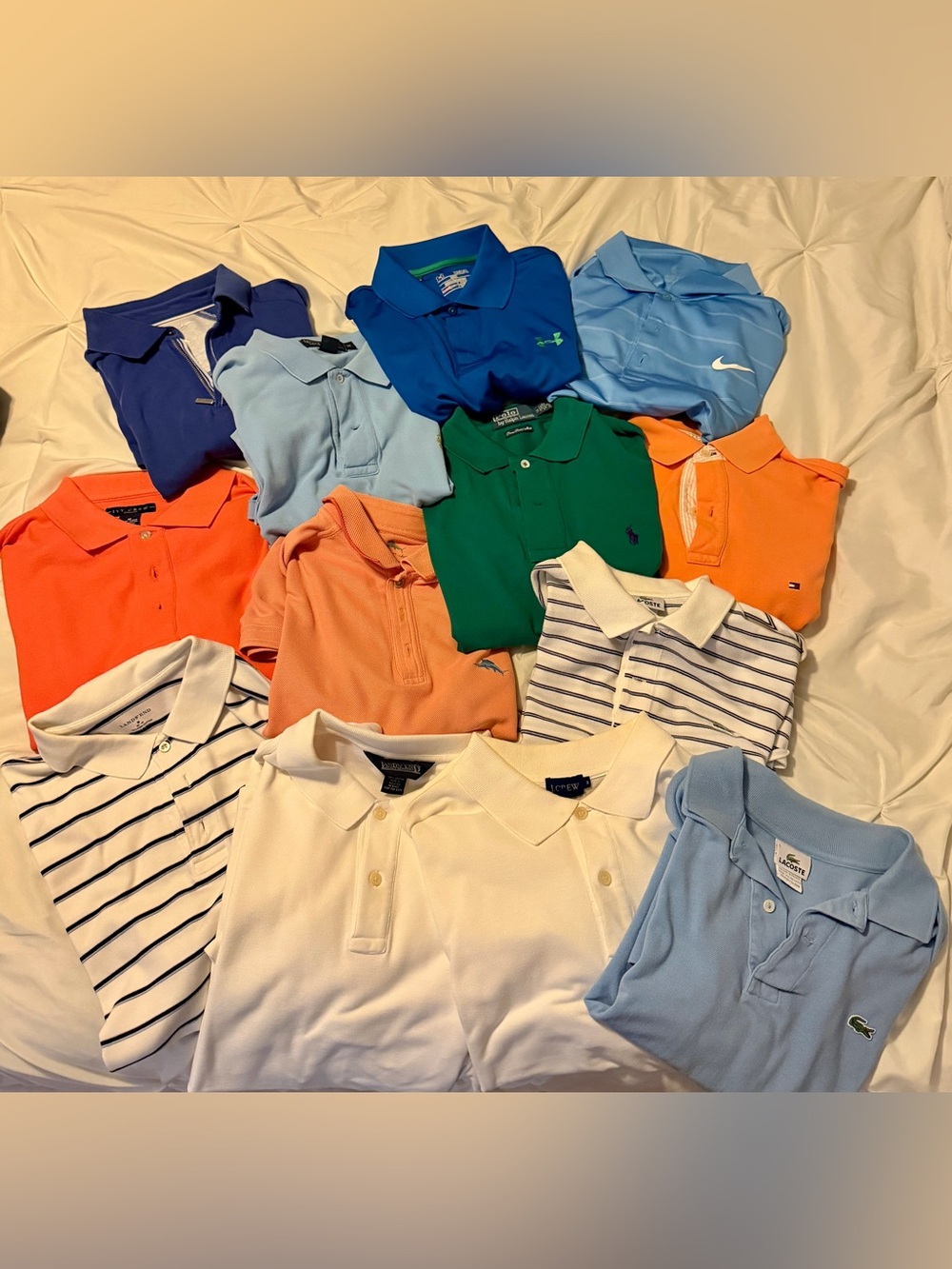 Bundle of 13 Men’s medium polo shirts!